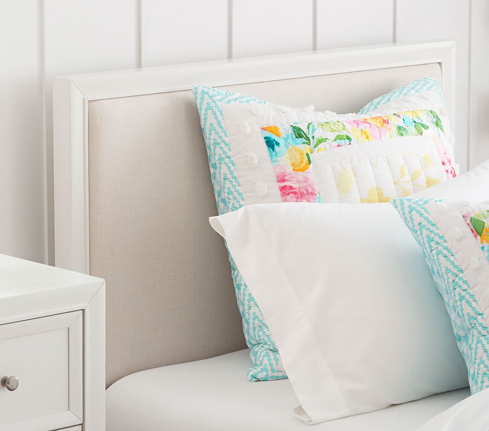 Parker King Single Upholstered Bed Bedroom Bundle Pottery Barn